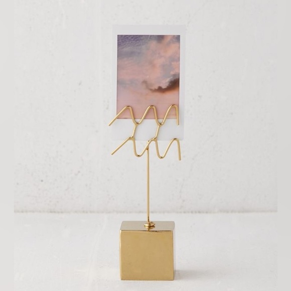 Urban Outfitters Gold Scorpio Zodiac Clip Photo Holder Stand - Picture 2 of 5